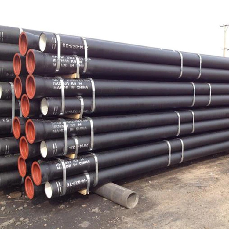 wholesale schedule 40 bs437 k10 dn125 9mm black round large ductile iron pipe c30 for sewage water 500 fire fighting system