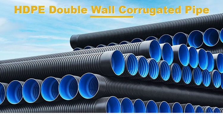 48 inch SN4 SN8 large size HDPE Polyethylene Double Wall Corrugated Pipe Plastic Culvert Pipe