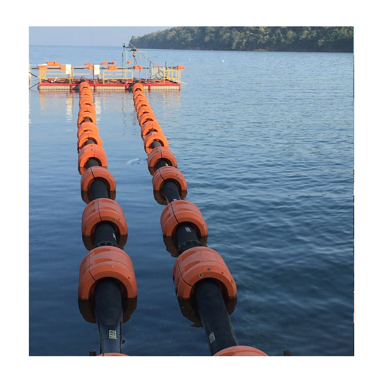 160Mm 6 Inch Plastic Pe100 Mud And Sand Dredging Dredge Floater Float Floating Hdpe Pipe floating pontoon with hdpe pipe For Sea