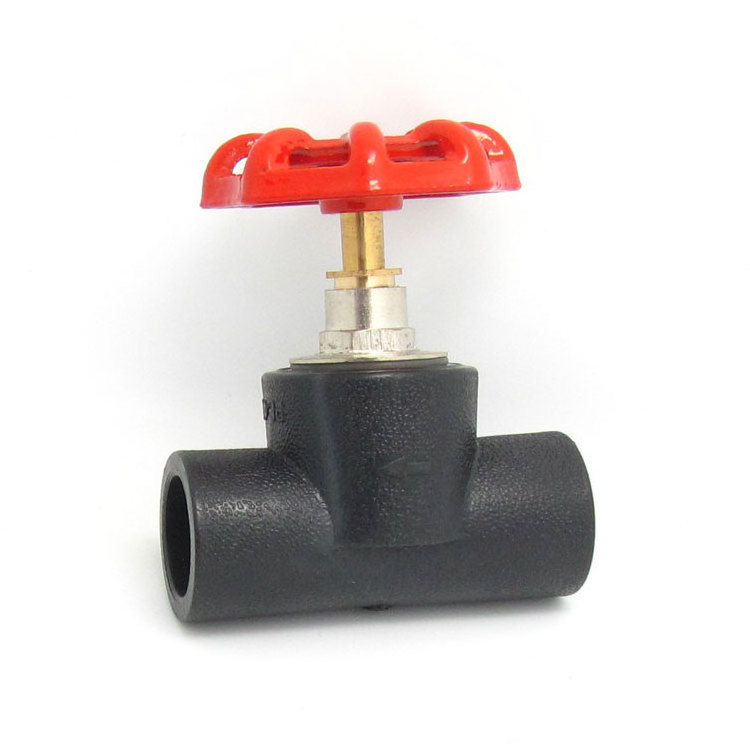 HDPE hot fusion fittings dn20mm dn110mm stop valve