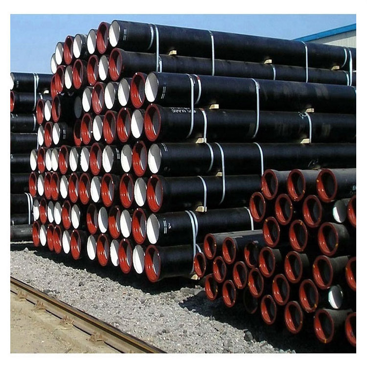 wholesale astm k7 k8 k9 100mm 200 250mm dn125 dn2200 dn500 dn 600 c40 dn800 4 inch black cast ductile iron water pipe price