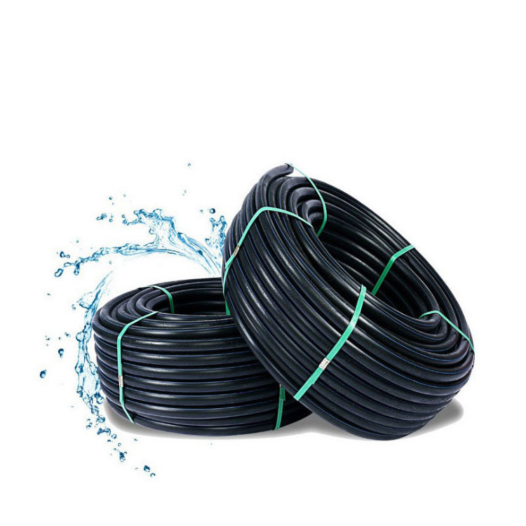 black 2 inch 100m poly pe material tubes rolls polyethylene 50mm hdpe pn10 agricultural farm LDPE drip tube Drip Irrigation pipe