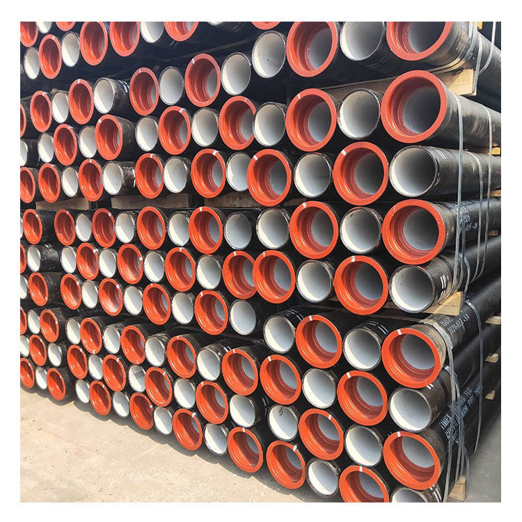 wholesale astm k7 k8 k9 100mm 200 250mm dn125 dn2200 dn500 dn 600 c40 dn800 4 inch black cast ductile iron water pipe price