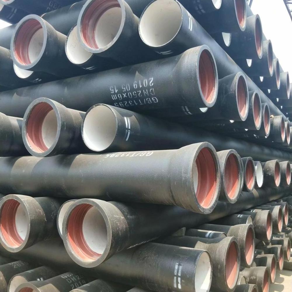 Hot selling product ductile iron pipe cement lined ductile cast iron pipes cast iron pipes k9 for potable water