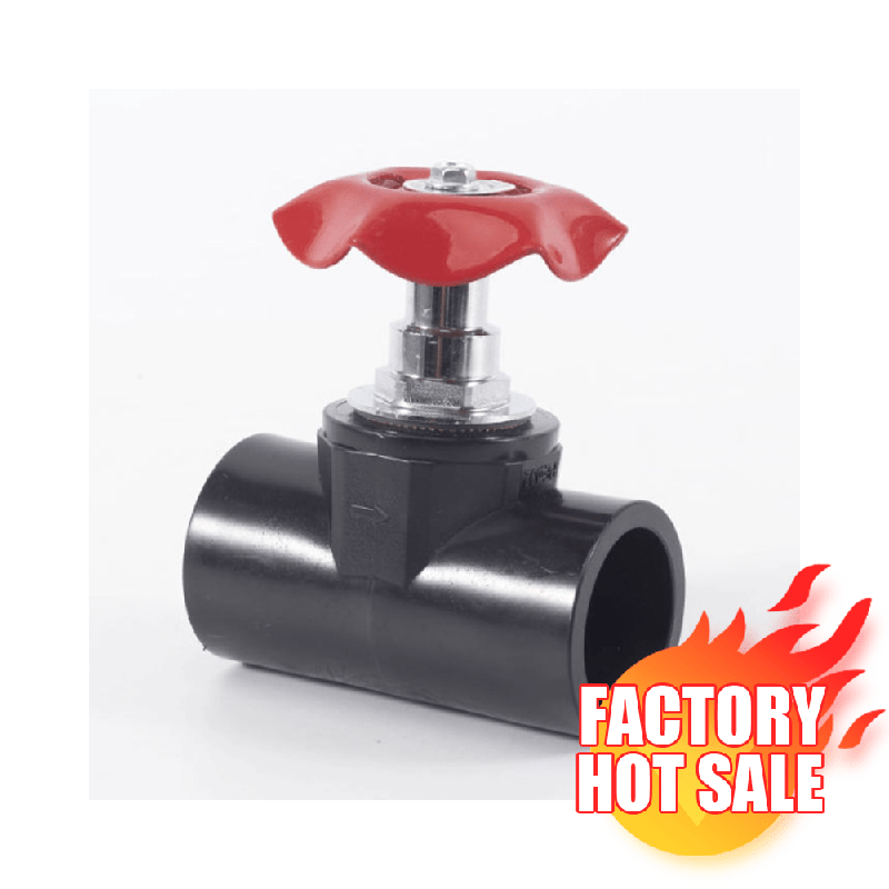 HDPE hot fusion fittings dn20mm dn110mm stop valve