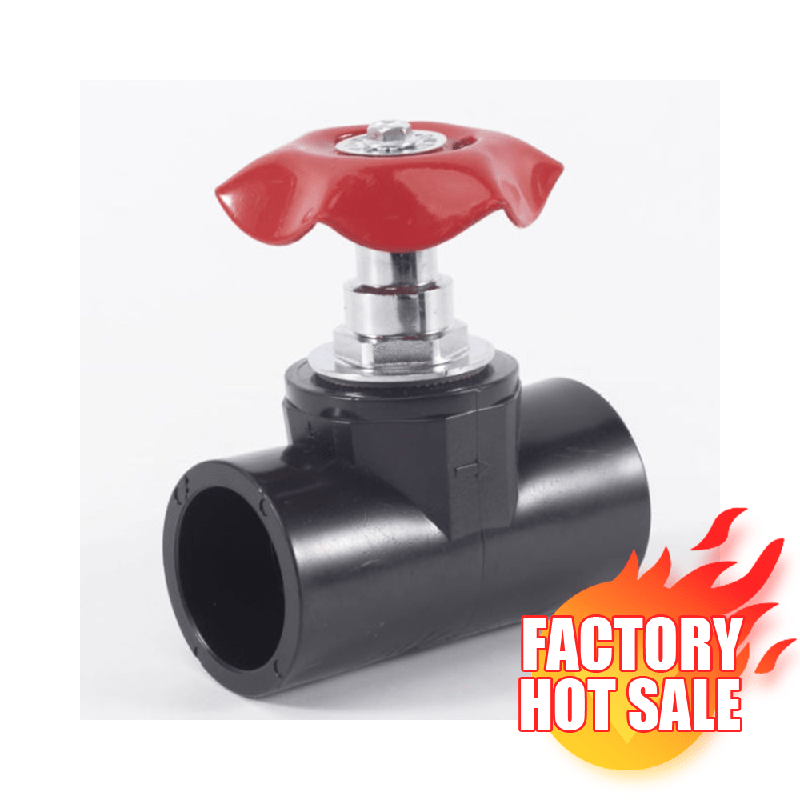 HDPE hot fusion fittings dn20mm dn110mm stop valve