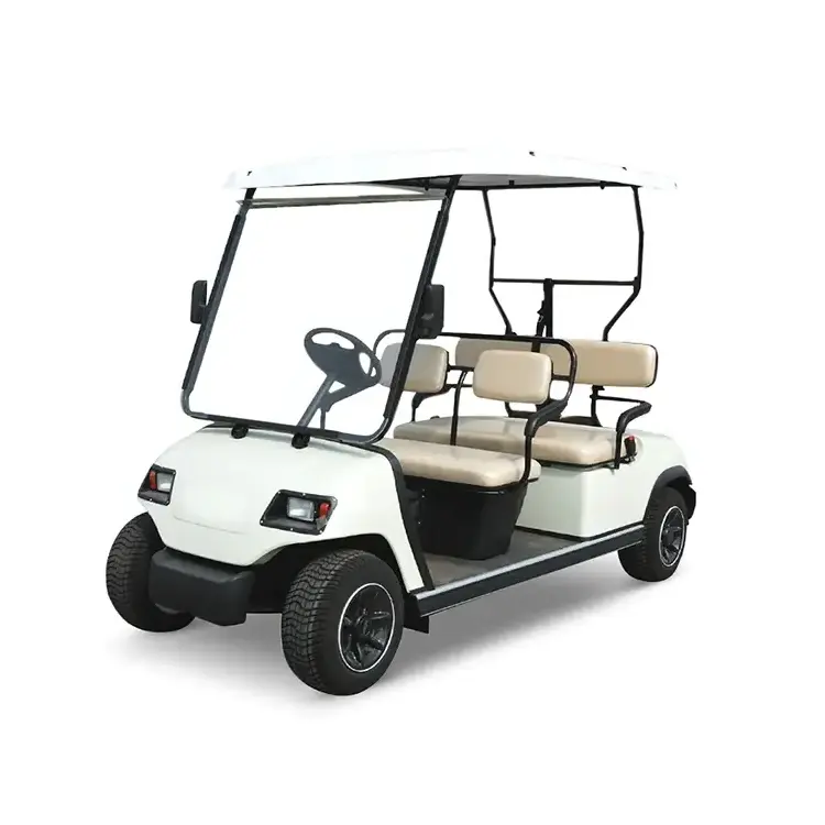 Hot sell KT4 Club golf cart 2023 2024 Lifted 4+2 Passenger Golf Cart with seats Outdoor 4+2 seat AC 48V Golf Cart