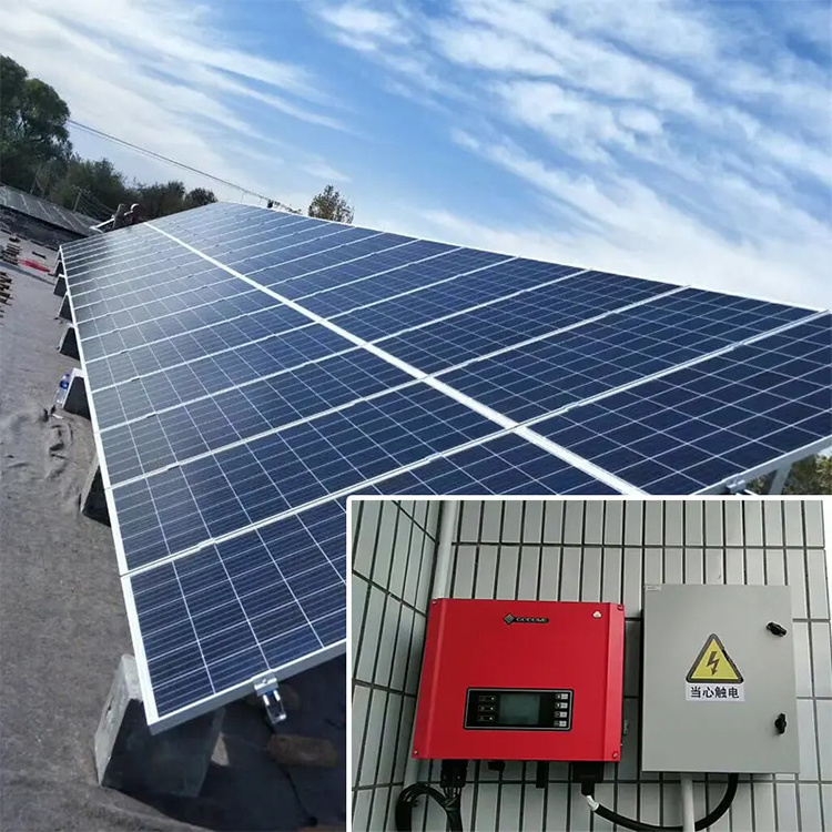 Complete 10Kw 20Kw Solar Panel Kits On Grid 220V 380V Solar Power System For Home