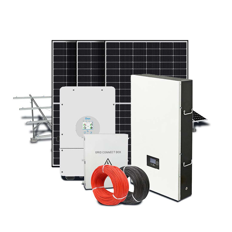 Complete 10Kw 20Kw Solar Panel Kits On Grid 220V 380V Solar Power System For Home