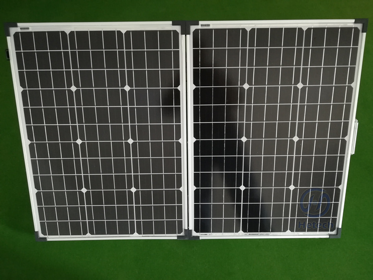 100 Watt Mono PV Folding Solar Panel 12V RV Boat Off Grid-2 by 50W