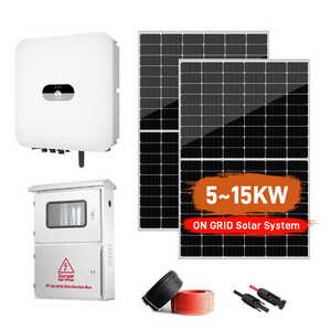 Complete 10Kw 20Kw Solar Panel Kits On Grid 220V 380V Solar Power System For Home