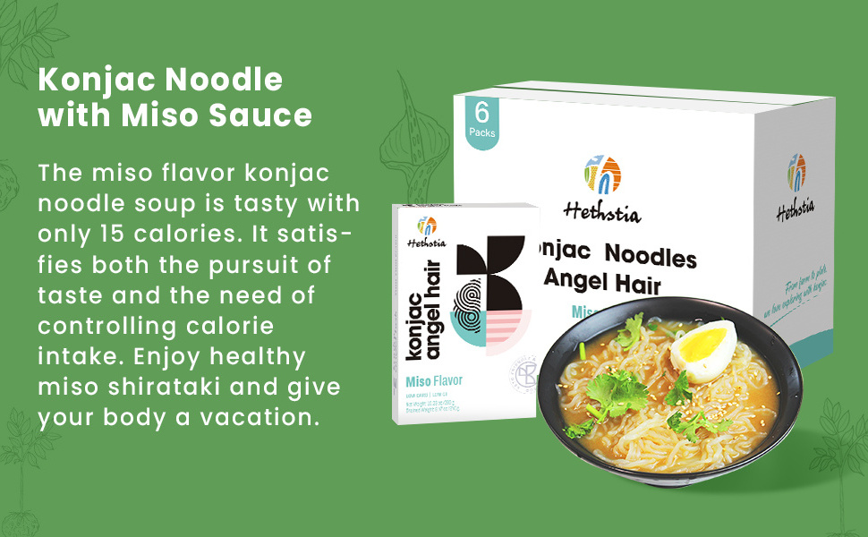 Instant Miso Flavor Ramen Noodles Great Low Carb Sugar Free Pasta Bulk Shirataki Noodles