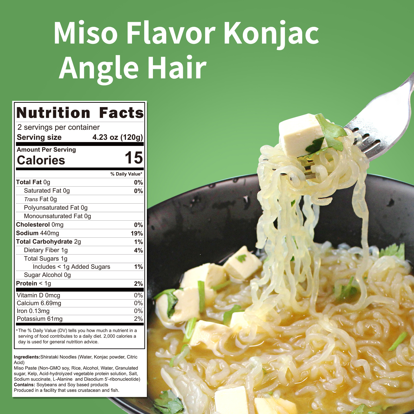 Instant Miso Flavor Ramen Noodles Great Low Carb Sugar Free Pasta Bulk Shirataki Noodles