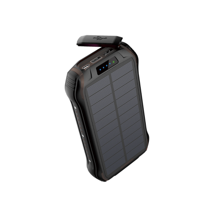 Dual Usb Solar Panel 26800mah Waterproof Battery Charger External Portable Solar Power Bank With Led Light