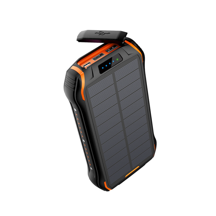 Dual Usb Solar Panel 26800mah Waterproof Battery Charger External Portable Solar Power Bank With Led Light