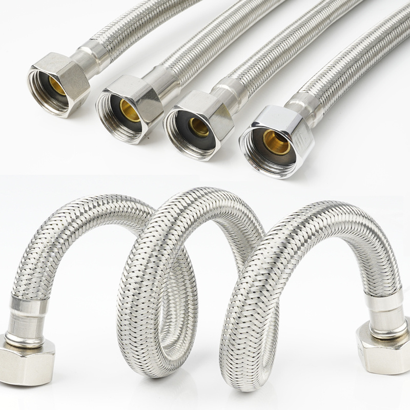 High quality stainless steel flexible braided metal hose for wash basins inlet hose water pipe