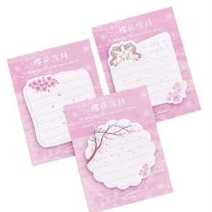 Pink Animal Sakura Flower Sticky Notes Notepad Unicorn Flamingo Memo Paper School Office Supply