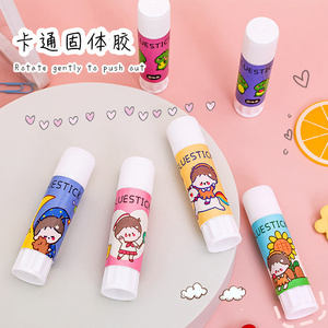 8g Cute Cartoon Good Quality Office Strong Adhesion Tapes Solid Glue Stick School Quick Sticked non-toxic Glue Stick Stationery