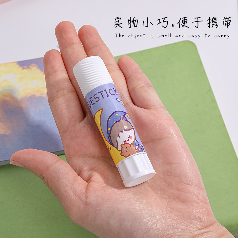 8g Cute Cartoon Good Quality Office Strong Adhesion Tapes Solid Glue Stick School Quick Sticked non-toxic Glue Stick Stationery