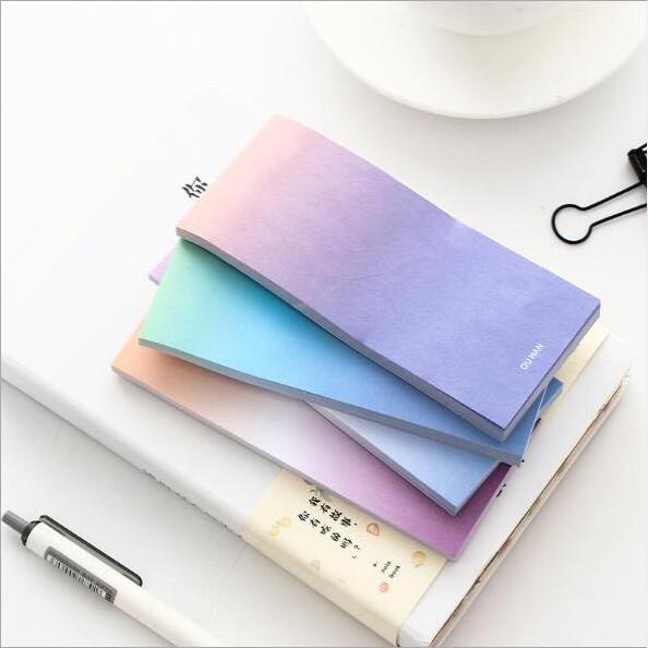 Gradient Color Sticky Notes Memo Sticker Memo Paper School Office Supply