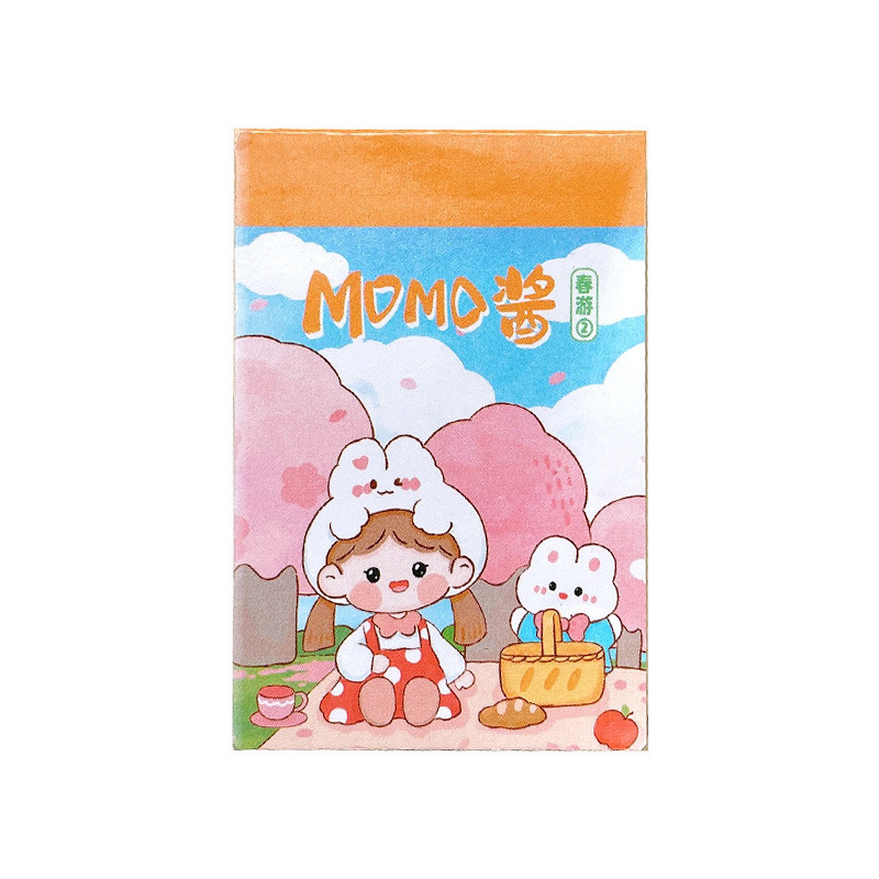 50sheets Smart Kawaii MOMO Girl Kids Sticker Book Decorative Sticker & decals Cartoon Animal Stars Stationery Stickers Custom