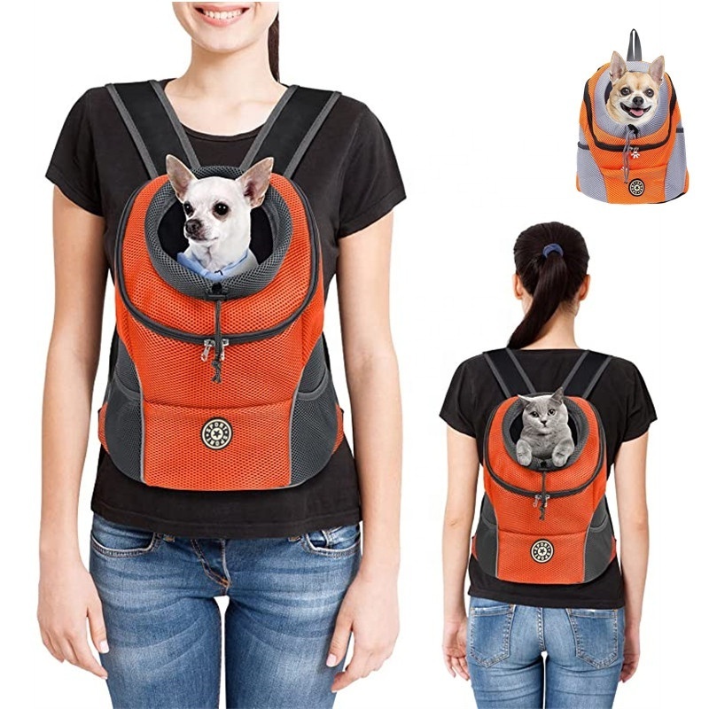 Hot selling Portable Dog Cat Backpack Outdoor Breathable Pet Dog Front Carrier Backpack Pet Travel Carrier Product