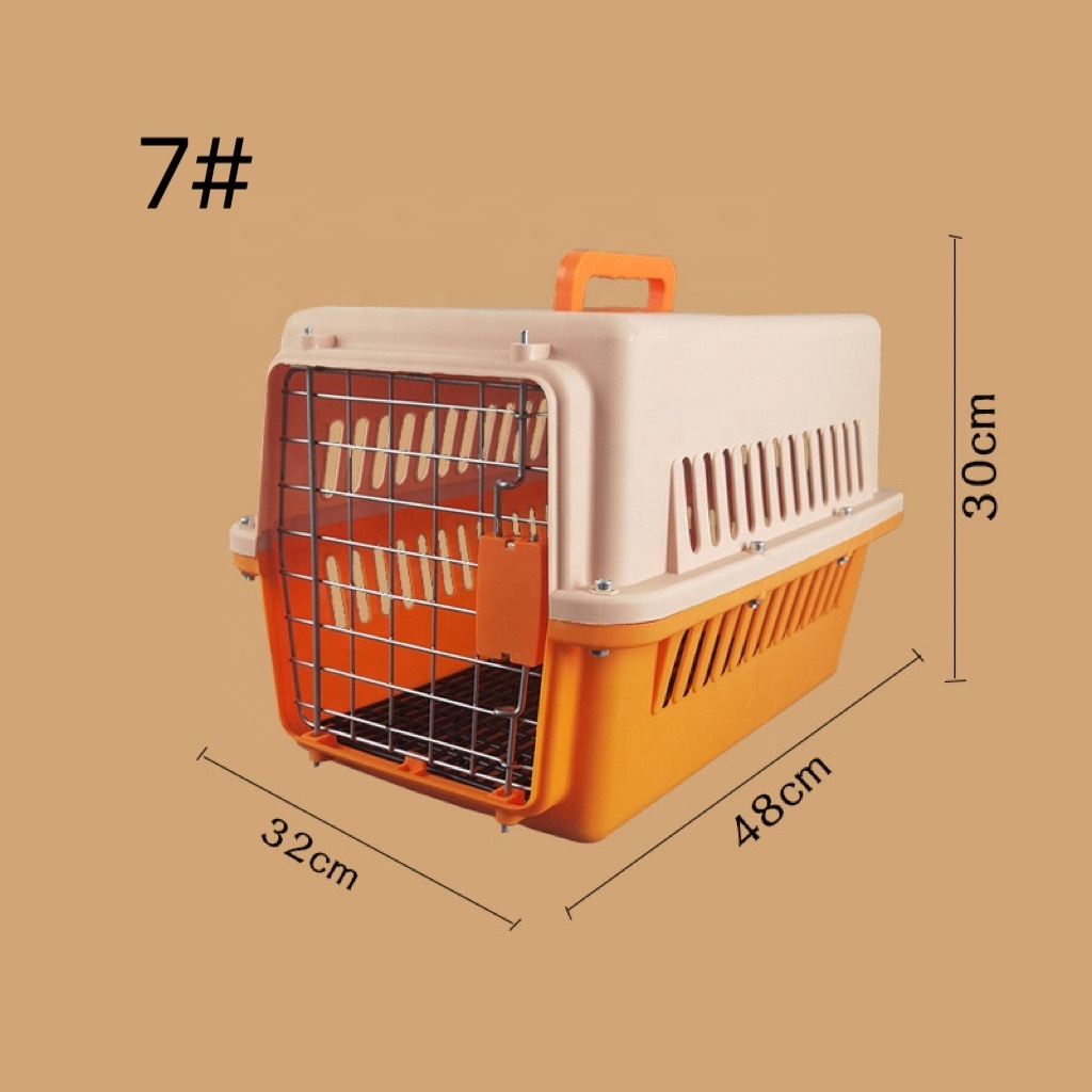 Heute Pet selling Plastic Airline Shipping Approved Dog Transport Box Pet Cages Bag Carrier And Travel products Crates Kennel