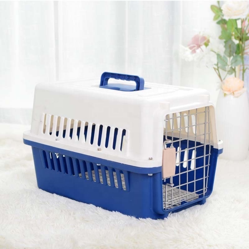 Heute Pet selling Plastic Airline Shipping Approved Dog Transport Box Pet Cages Bag Carrier And Travel products Crates Kennel