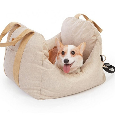 Hot Sale Car Seat Soft Pet Booster for Small Medium Dogs Puppy Travel Car Carrier Bed pet carriers & travel products