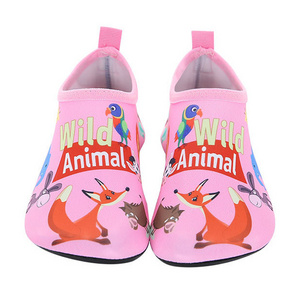 New cartoon printing water shoes bulk wholesale boy's OEM sandals girl's aqua shoes