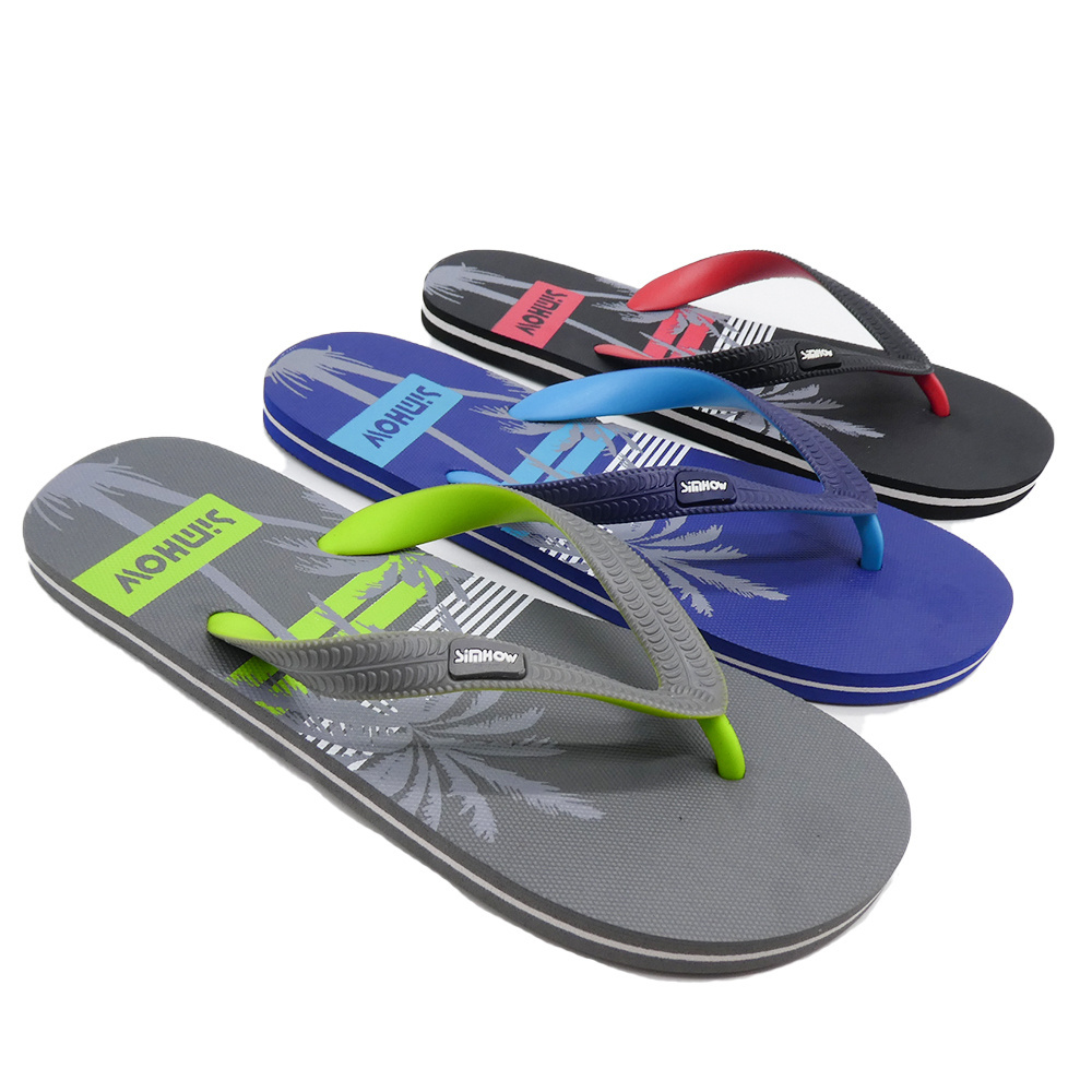 2023 HEVA  fashion custom flip flops with logo slippers custom design rubber beach flip flops custom flip flops