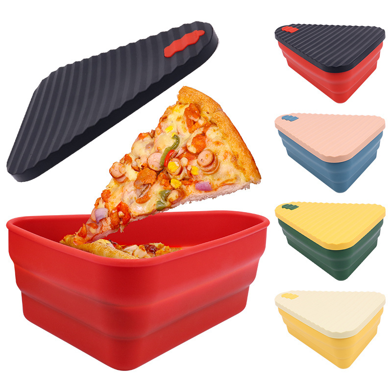 Custom China Manufacturers Design 27cm 28cm 29cm 9 inch Personalized Pizza Packaging Boxes Folding Food Grade Silicone Pizza Box