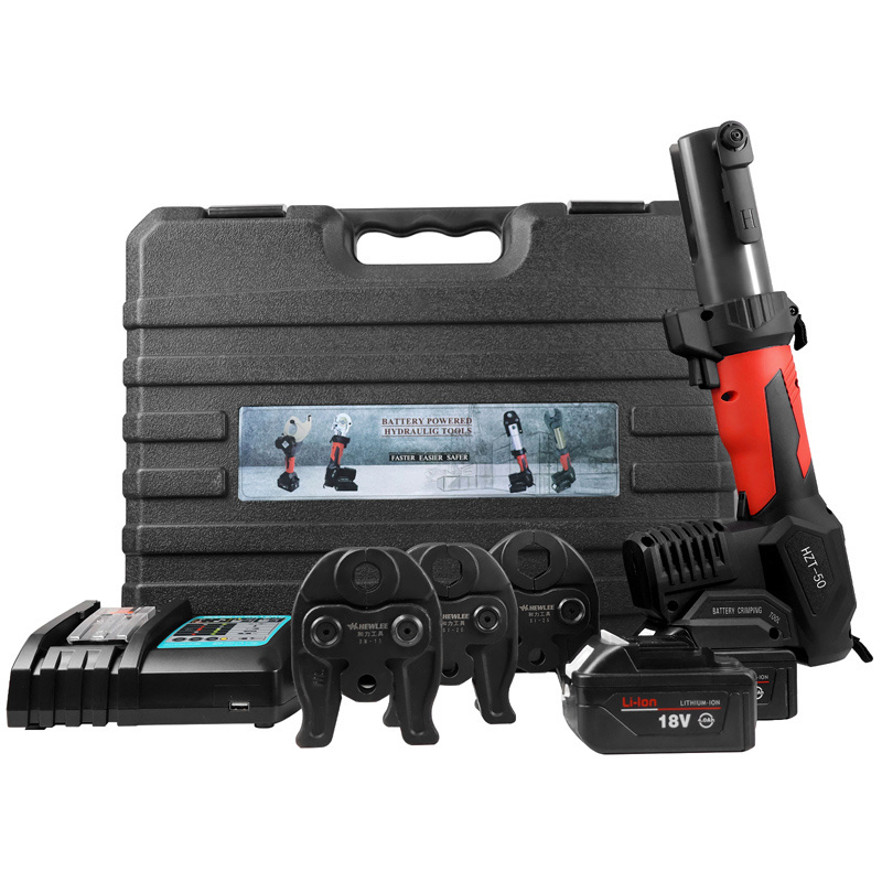 HEWLEE HTZ-50 Portable Hydraulic Copper/Stainless Steel Pipe Battery Powered Crimping Tool Pipe Pressing Tool