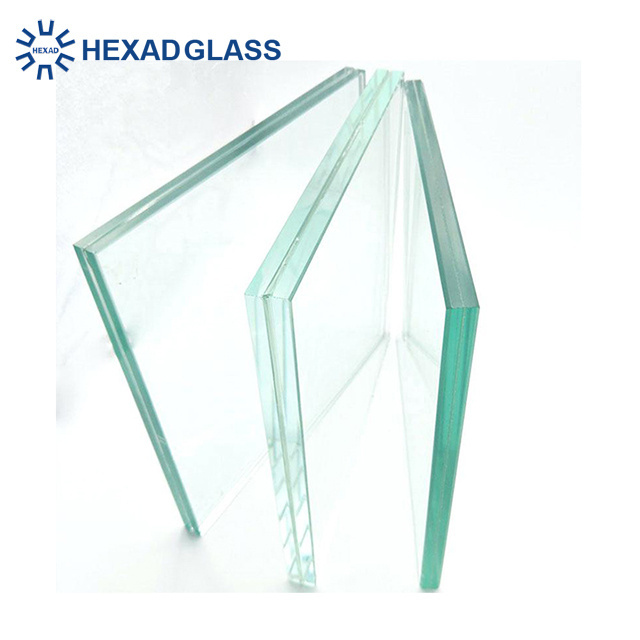 Hexad-8.38mm clear soundproof  safety pvb laminated glass price per m2