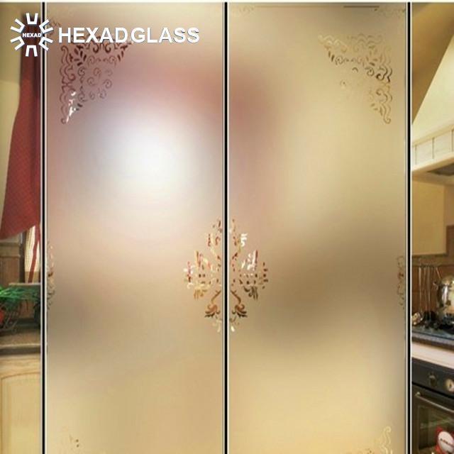 HEXAD -window privacy film frosted glass static clings bubble free frosted film for house windows