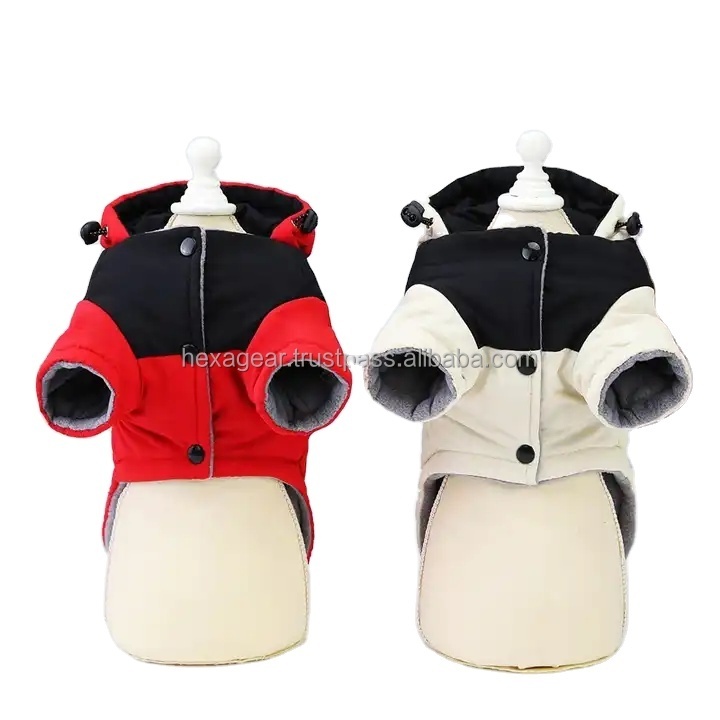 Hexa Pro Gear Latest Winter Warm Puppy Dog Jacket Coats Waterproof Dog Clothes Coats Warm Puffer Jacket