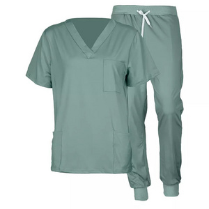 2023 Wholesale Supply Nurse Doctor Hospital Scrub Cotton Short Sleeve Men Women Medical Comfortable Hospital Uniform Scrubs