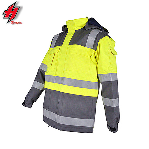 work jacket Winter Security Waterproof Work Road Traffic Hi Vis Bottom High Visibility Reflective Safety Jackets for Mens