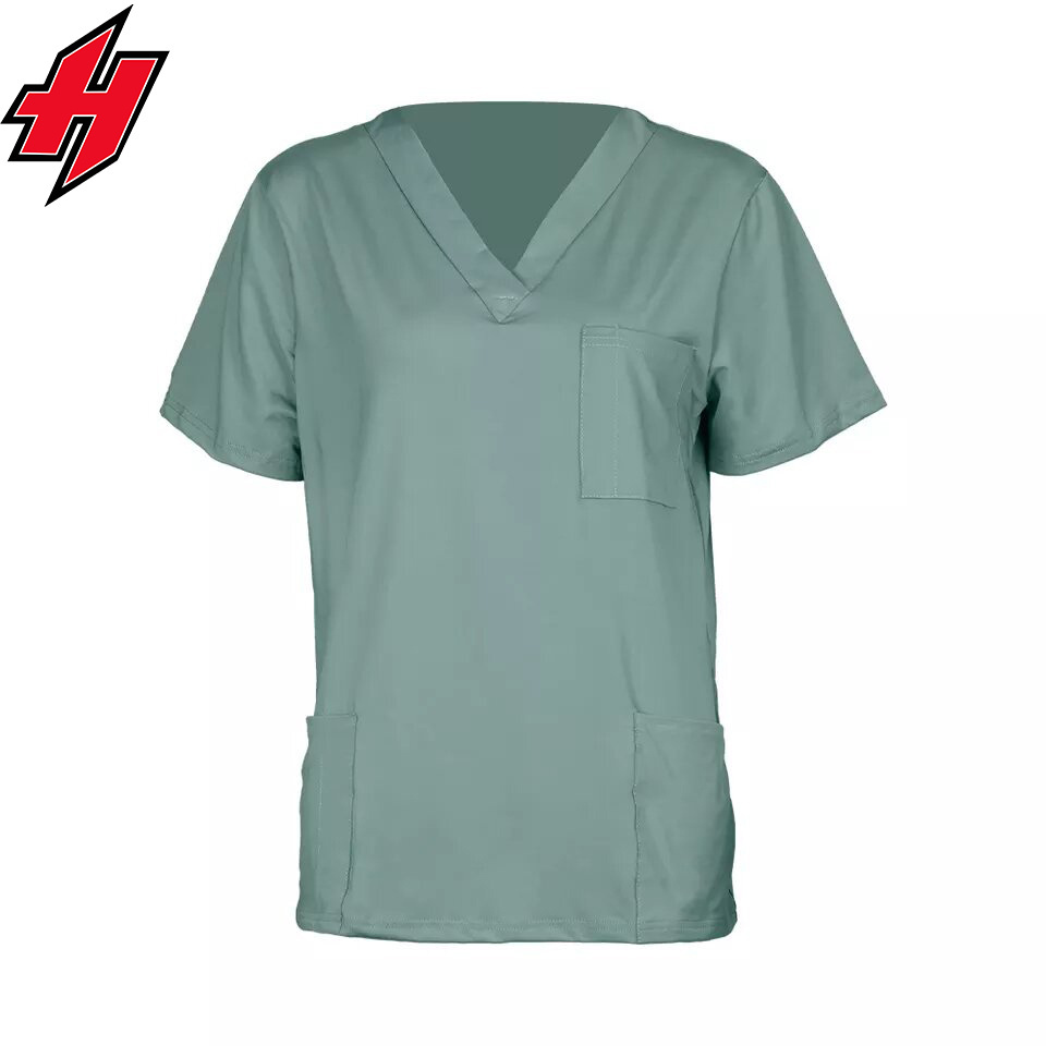 2023 Wholesale Supply Nurse Doctor Hospital Scrub Cotton Short Sleeve Men Women Medical Comfortable Hospital Uniform Scrubs