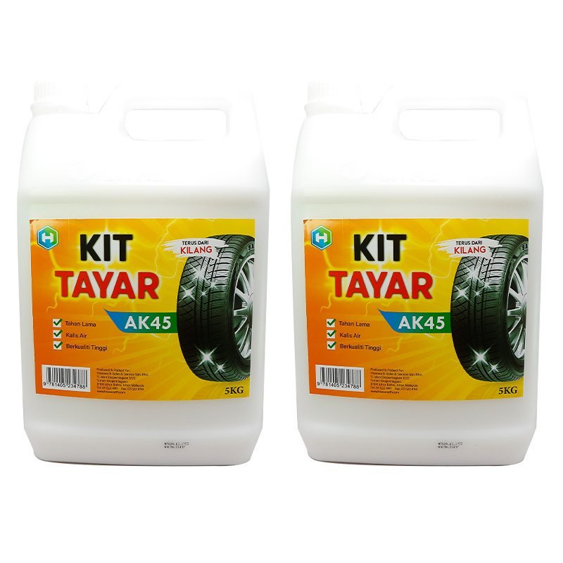 Easy and Fast to Use Kit Tyre Polishing Wax AK45 5kg Per Bottle Formulated to Clean and Shine All Tyres