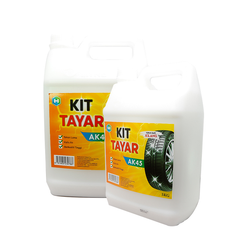 Easy and Fast to Use Kit Tyre Polishing Wax AK45 5kg Per Bottle Formulated to Clean and Shine All Tyres