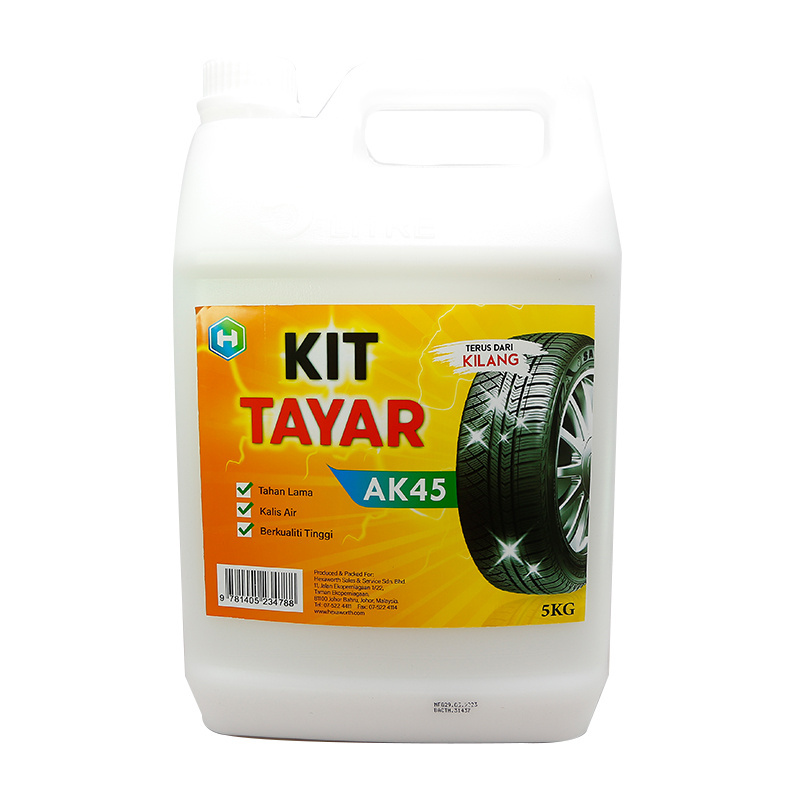 Easy and Fast to Use Kit Tyre Polishing Wax AK45 5kg Per Bottle Formulated to Clean and Shine All Tyres