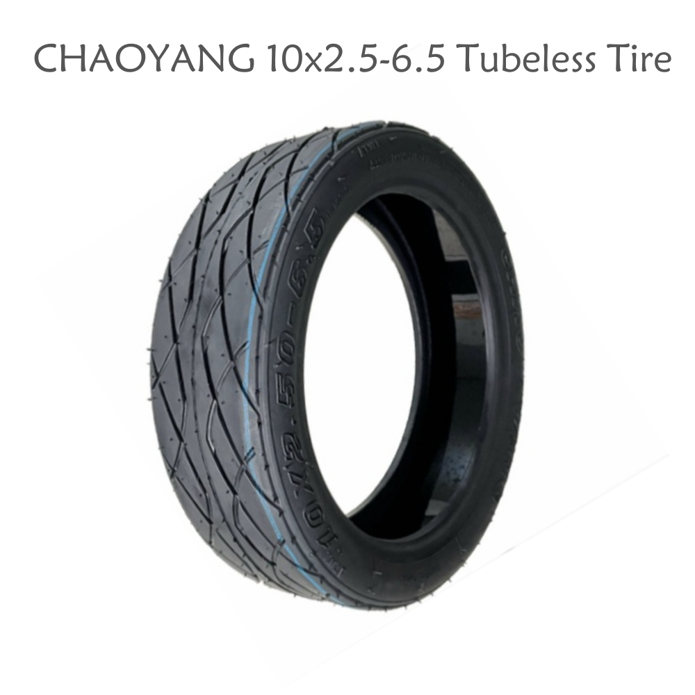 CHAOYANG 10 Inch 10X2.5-6.5 Tubeless Tire With Glue for Electric Scooter 10 Inch Replacement Tire