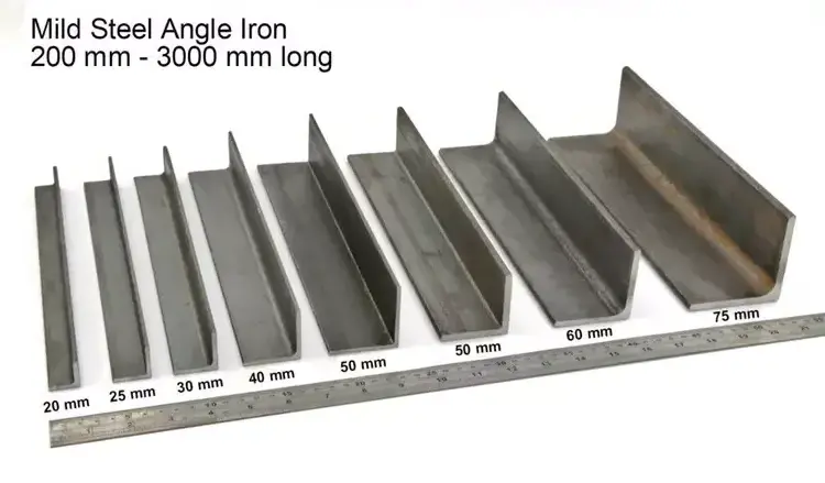 Hot Rolled Galvanized Steel Angles SS400 S235jr S275jr S355jr Mild Steel Angle Bar Iron 75*75*5Mm Black HR MS Carbon Angle Steel