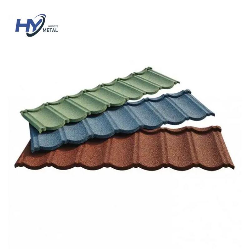 Wholesale 0.25mm 0.3mm 0.4mm 0.45mm stone coated roofing tile Philippines