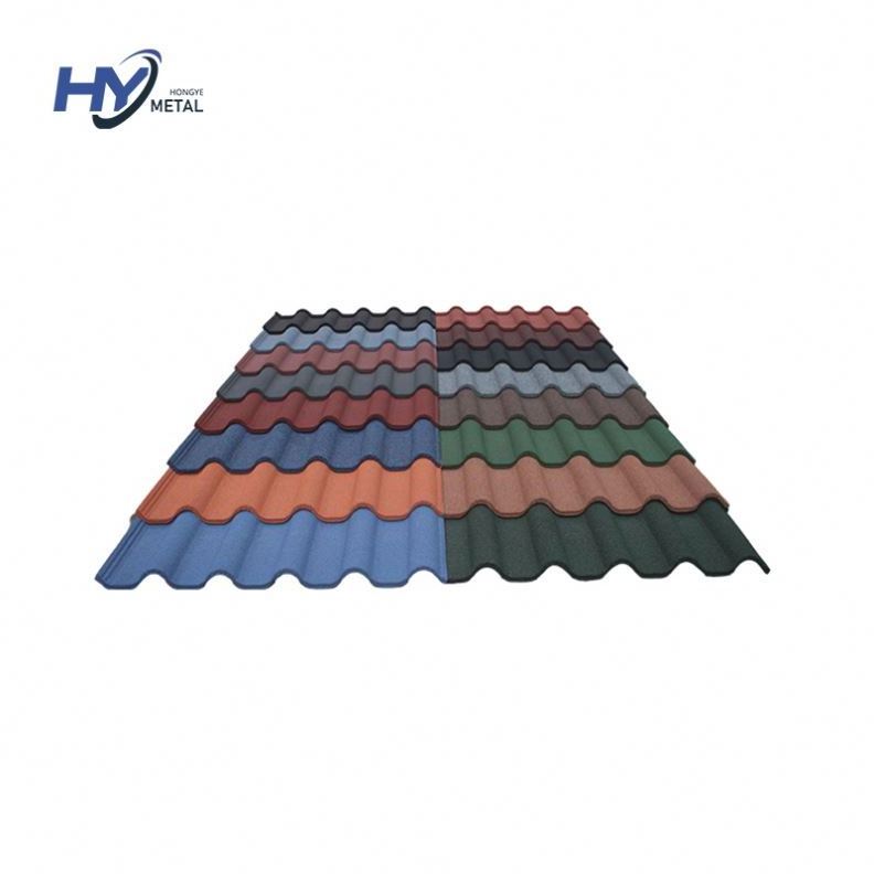 Wholesale 0.25mm 0.3mm 0.4mm 0.45mm stone coated roofing tile Philippines