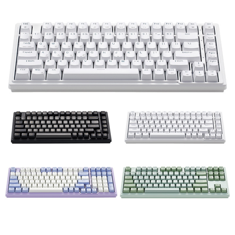 Custom Hexgears M2 Office Keyboard 75% 83 Key Gasket Wired Kailh Hot Swap Axis RGB LED Mechanical Gaming Keyboard For PC Game