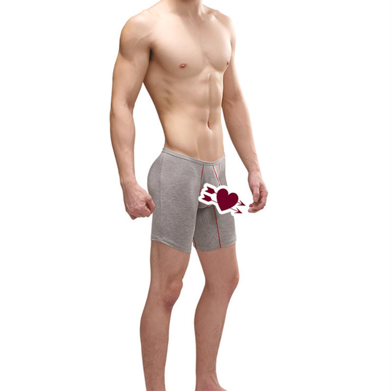 Wholesale boxer briefs  long legs wear sports modal men underwear