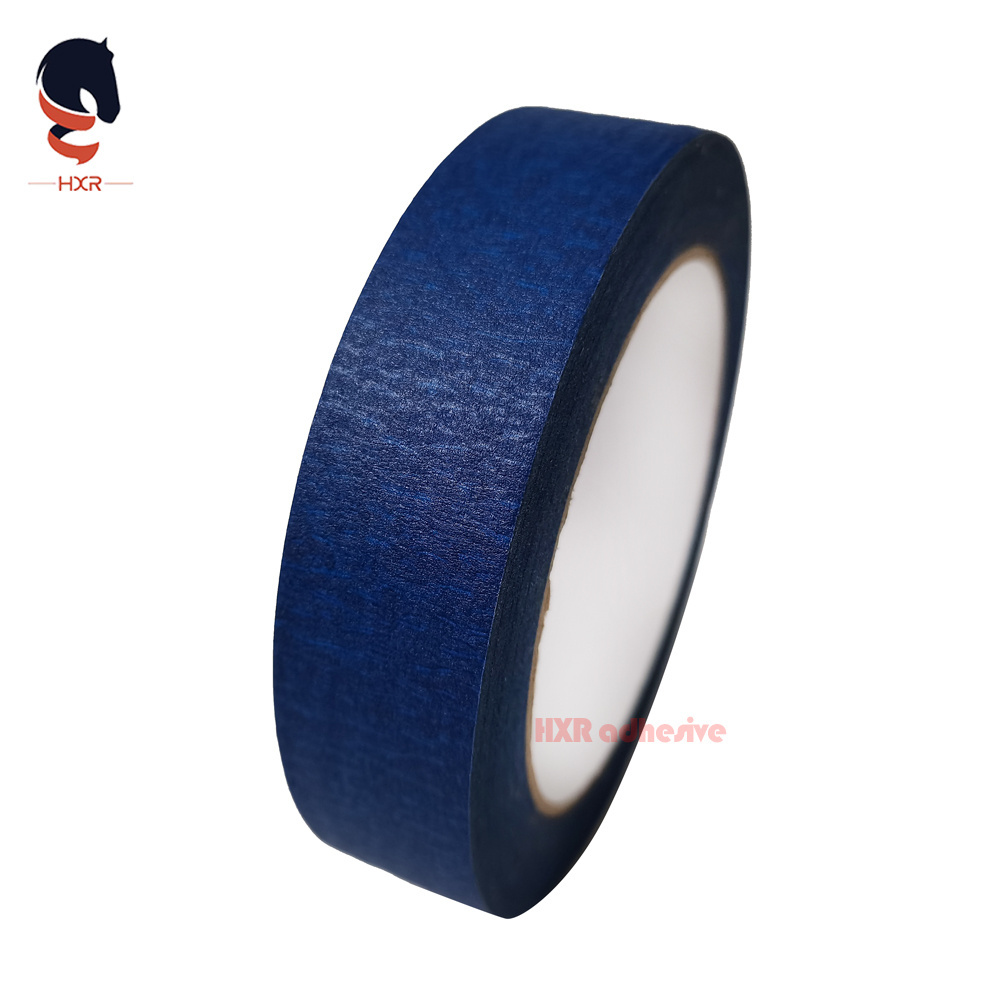 Blue High Temperature Textured Crepe Paper Adhesive Masking Tape