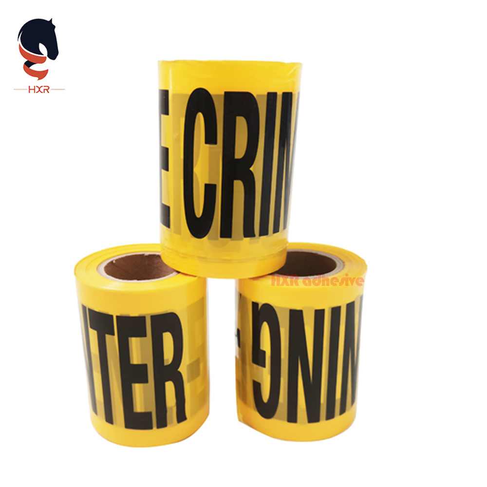 Custom Color Printing Non Adhesive PE Protection Warning Tape Traffic Barrier Safety Tape